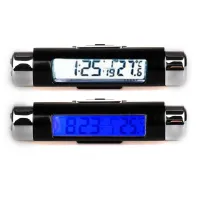 【YF】⊕  Car Digital Clock/Temperature Date Display Thermometer Time-