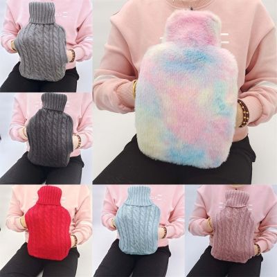 Hot Water Bottle with Knitted Cover 2L Hot Water Bag for Female Menstrual Cramp 101A