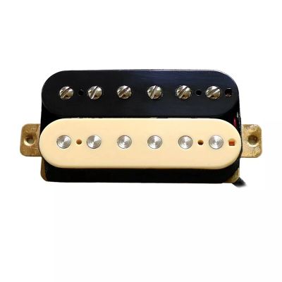 Donlis Alnico 5แม่เหล็กวินเทจเอาท์พุท Humbucker Zebra Pickup กีต้าร์งาช้างที่มี4ตัวนำแยกลวด