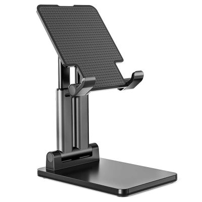 Dual Pole Foldable Tablet Stand,Adjustable Height for iPad Pro Stand Extendable Solid Desktop Stand Holder Dock