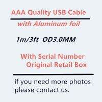 100pcs, AAA Quality USB Data charger Cable 1m/3ft OD3.0mm with Aluminum foil For phone6 7 8 plus X XS With packaging Free DHL