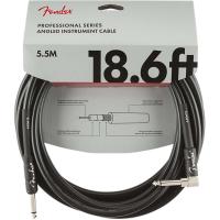 Fender® สายแจ็คกีตาร์ 5.5 เมตร หัวตรง/หัวงอ ของแท้  รุ่น Pro Series (5.5M/18.6FT Instrument Cable / Straight-Angled, Guitar Cable, สายแจ็คกีตาร์)