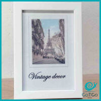 GotGo กรอบรูปไม้คอมโพสิต มีขาตั้งโต๊ะ picture frame