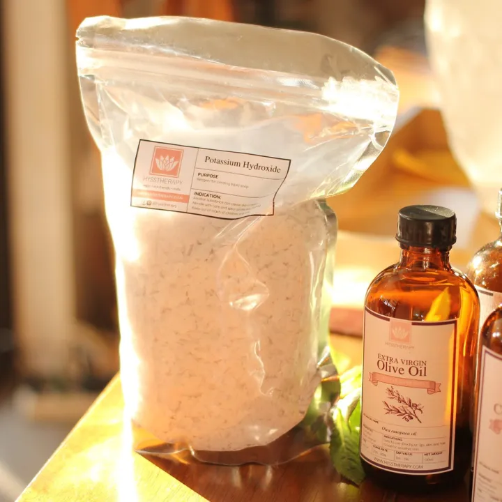 ♬1kg Lye Pure Potassium Hydroxide Lye Flakes DIY Liquid Soap Making