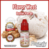 Flavor West Butter Pecan - กลิ่นเนยผสมถั่วพีแคน - กลิ่นผสมอาหาร - ผ่านการรับรองจาก อย. ประเทศไทย บรรจุและขายโดย Flavorfy กลิ่นผสมอาหารอเนกประสงค์ เหมาะสำหรับ ลูกอม, กัมมี่, น้ำผลไม้, เบเกอรี่, ไอศครีม, ของเหลวอื่่นๆ