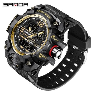 Fashion Sanda Top Brand G Style New Luxury Sport Men Quartz Watch Casual Style Military Watches Waterproof Male Clocks