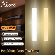 Auoyo đèn cảm ứng dải hai màu ánh sáng dẫn con người cảm biến đèn không