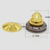 4 Sets Brass Speakers Stand Feet Foot Pad Loudspeaker Box Spikes Cone Floor Foot Nail Mats M28x25