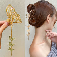 Tassel Butterfly Hair Clip Women Hou หัวตัด ฉลาม Hair Clip V8WP