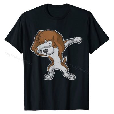 Beagle Dabbing Dog Dab Dance T-Shirt Normal Tshirts Prevailing T Shirt Cotton Men 3D Printed