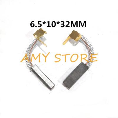 2pcs 6.5x10x30mm Spring and Wire Electric Grinder Motor Carbon Brushes Power Tool for Dust Collector Cleaner Rotary Tool Parts Accessories