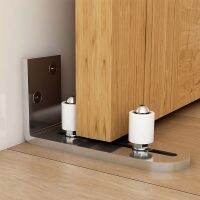 Stainless Steel Swing Stop Anti-shaking Door Stop Barn Door Double Pulley Lifting Rail Push Pull Accessories Ground Guide Hardwa Door Hardware Locks