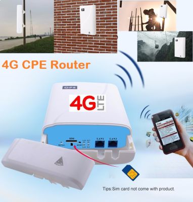 4G CPE Wireless Router Outdoor 150Mbps เร้าเตอร์ ใส่ซิม รองรับ 3G,4G รองรับการใช้งาน Wifi ได้สูงสุด 32 user