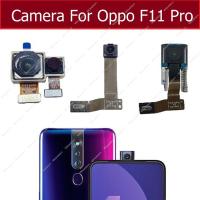 โมดูลกล้องเซลฟี่ด้านหน้าด้านหลังสําหรับ OPPO F11 Pro กล้องยกหลังด้านหน้าหลักพร้อมชิ้นส่วนเปลี่ยนเฟรม