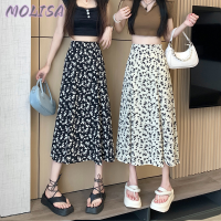 Molisa Fashion กระโปรง กระโปรงยีนส์ กระโปรงทรงเอ สไตล์ แฟชั่น วินเทจ ทันสมัย A93M0NE 41Z231011