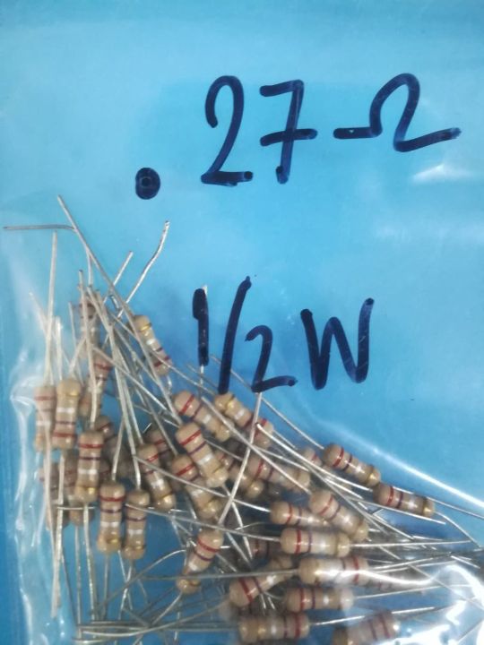 ตัวต้านทาน-resistor-ชุดละ10ตัว-ราคา-20-บาท-ค่า-0-1-ohm-ถึง-4-7-ohm-1-2-w