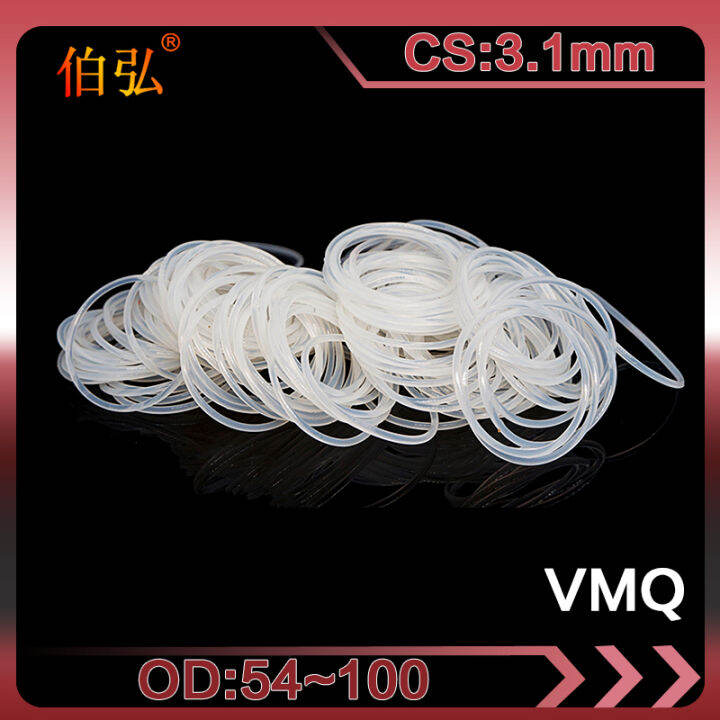 ซิลิโคนสีขาว-o-ring-1-ชิ้น-ล็อตซิลิโคน-vmq-cs3-1mm-od54-55-60-65-70-75-80-85-90-95-100-มม-ยาง-o-แหวนซีลปะเก็นแหวนเครื่องซักผ้า-yinguer