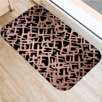 Geometric Welcome Door Mat Flower Kitchen Rugs Bedroom Carpets Decorative Stair Mats Home Decor Crafts