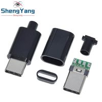 1Set Type-C Mirco USB Connectors Male Jack Tail Plug Electric Terminals Conector Case Phone