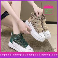 【Ready Stock】 ◊✢ C39 Ready Stock 24H High-Top Canvas Shoes Womens Breathable 2 New Style Thick-Soled All-Match Inner White Casual Sports