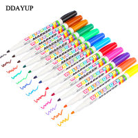 12Pcslot Colors White Board Maker Pen Whiteboard Marker Pen Liquid Chalk Erasable Glass Ceramics Easy Erasing