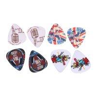 10pcs Mixed Pattern Plectrums Mediator Rock Gestures 0.71mm Acoustic Guitar Picks Celluloid Shrapnel Music Instruments