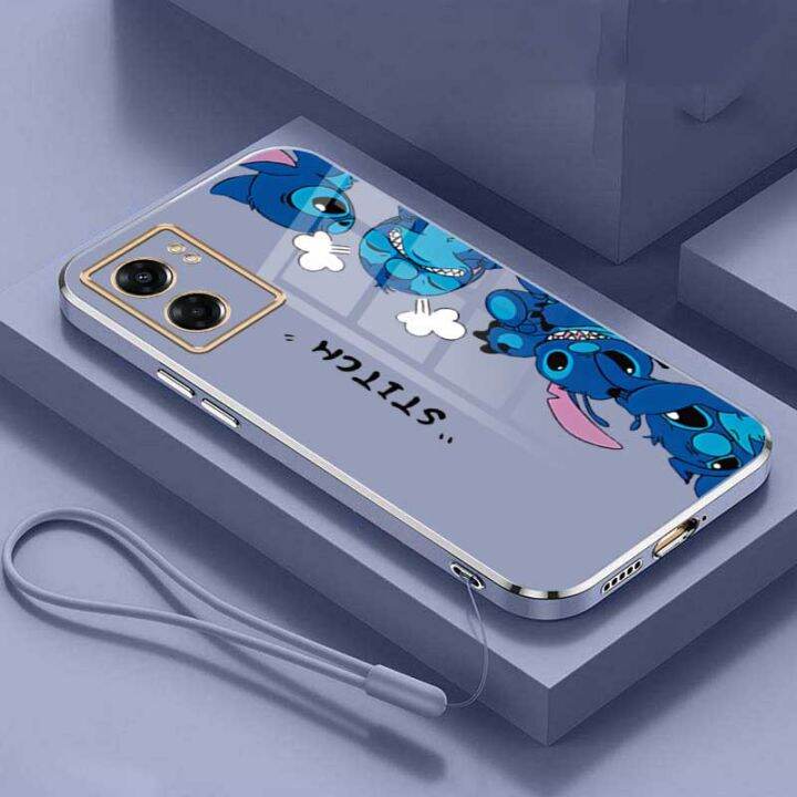 oppo-a77-5g-a96-a76-4g-oppo-16k-เคสลายการ์ตูนเลนส์สัตว์ประหลาด-a16เคสโทรศัพท์มือถือชุบหรูหรากันกระแทกพร้อมสายคล้อง