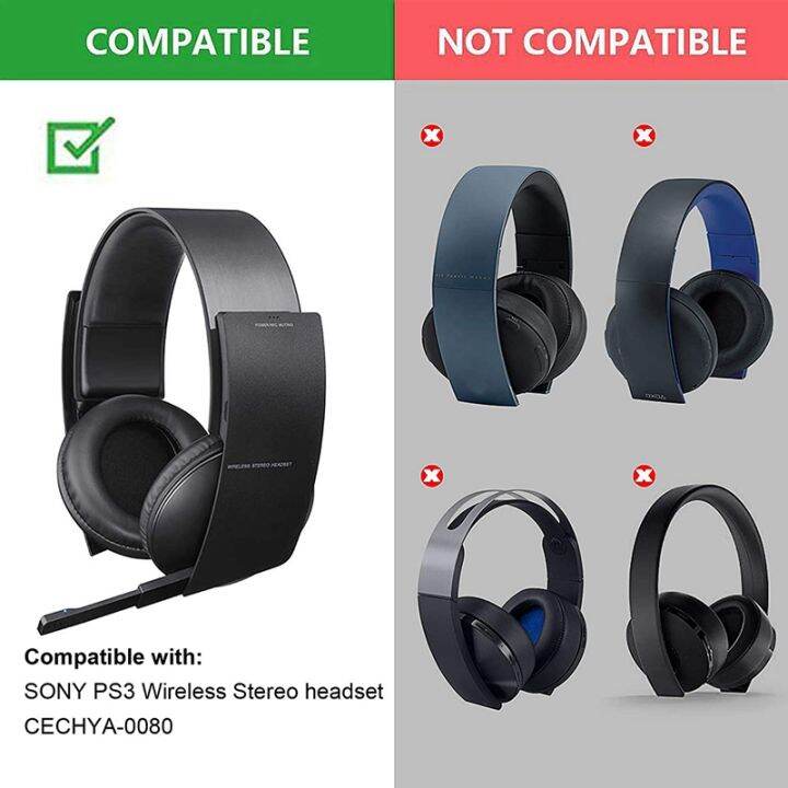 ear-pads-cushions-headband-replacement-parts-accessories-for-sony-ps3-ps4-wireless-cechya-0080-stereo-headset-headphones