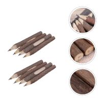 ✾ 8 Pcs Bark Pencils Wood Branch Bark Wood Students Sketch Twig Gift Rustic Drawing Erasable