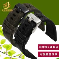 Suitable for Diesel DZ4500 7420 4514 4506 7395/96 nylon canvas silicone watch strap 26 28