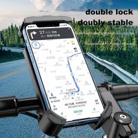 Bicycle Motorcycle Phone Holder for 4.5-7inches Mobile Phone Bike Motor Holder Bracket for iPhone Andriod Bracket Grip Mount