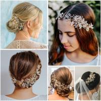 Wedding Hair Accessories Flower Leaf Headbands Hairbands Headpiece Headdress for Brides Party diademas para el pelo mujer