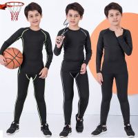 ✽ Children Mma Compression Sport Suit 4 Piece Set Boy Kids Sports Running Rashguard bjj Training Football Gym Tights Clothing