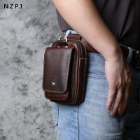 【YF】 NZPJ Leather Mens Waist Top Layer Cowhide Fashion Leisure 6.5-inch