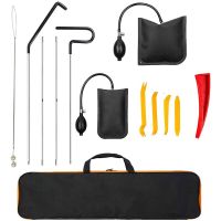 Car Tool Kit With Long Reach Grabber Air Wedge Non Marring Wedge Pulling Cable And Storage Bag 13 Pack