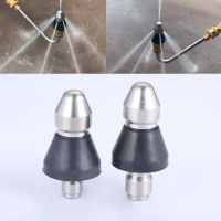 1PC 1/4 3/8 High Pressure Washer Sewer 6 Jet Nozzle Washing Machine Drain Cleaning Pipe Dredging Cleaning Nozzle 1 Front 6 Rear Traps Drains