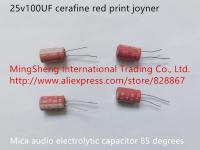 Original new 100 cerafine 25v100UF red print joyner mica audio electrolytic capacitor (Inductor)