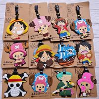 【DT】 hot  24 Colors Cartoon Luffy Travel Accessories Luggage Tag Silica Gel Suitcase ID Addres Holder Baggage Boarding Tag Portable Label