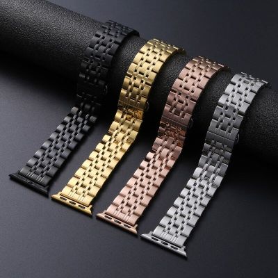 Stainless Steel Strap For Apple Watch Series 8 7 6 5 45mm 41mm 38mm 42mm 44mm 40mm Butterfly Link Bracelet For iWatch Ultra 49mm Straps