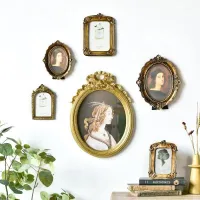 Decoration Ornament Carved Combination Table Photo Frame Wall Hanging