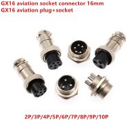 GX16 Male and Female Aviation Wire Panel Metal Connector 16mm GX16-2P / 3/4/5/6/7/8/9/10 Pin 2P3P4P5P6P7P8P10P Aeronautical Plug