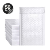 50pcs White Bags For Packaging Bubble Mailers Padded Envelopes Poly Envelopes Packaging Bags For Business Mailing Envelopes