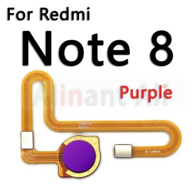 【✔In stock】 anlei3 ริบบิ้นเซ็นเซอร์ตรวจสอบลายนิ้วมือสายยืดหยุ่นเครื่องสแกน Id ระบบสัมผัสสำหรับ Xiaomi Redmi Note 8 8T Pro Plus Prime ปุ่มโฮม