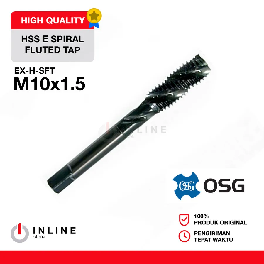 TAP MESIN ULIR HSS M10 x 1.5 SPIRAL FLUTE EX-H-SFT OSG Lazada Indonesia