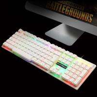 104 Keys USB Wired Pro Gaming Keyboard พร้อมคีย์บอร์ดเกม LED Backlit 7สีสำหรับพีซีเดสก์ท็อป