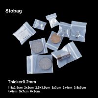 【CC】 StoBag 100pcs Transparent Small Ziplock Plastic Jewelry Storage Zip Lock Reclosable Poly Pouches
