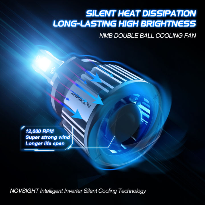 novsight-dc9-32v-หลอดไฟ-led-ไฟหน้ารถคู่10-000lm-คู่ไฟหน้ารถ6000k-ip68กันน้ำ