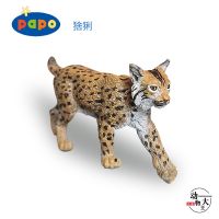 PAPO French authentic 2018 Lynx Lynx simulation wild animal model toy 50241