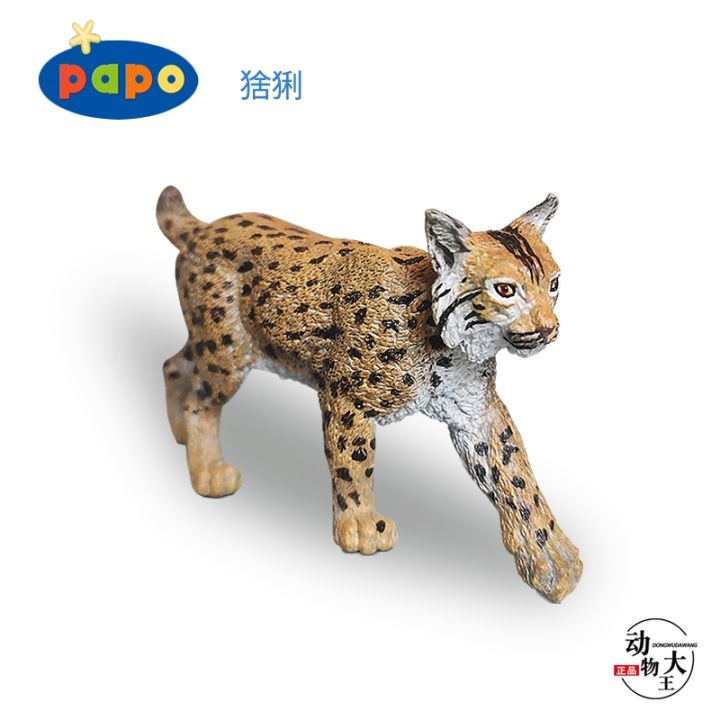 papo-french-authentic-2018-lynx-lynx-simulation-wild-animal-model-toy-50241