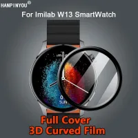 For Imilab W13 1.43" Smart Watch Ultra Clear Full Cover 3D Curved Plating Soft PMMA PET Film Screen Protector -Not Glass